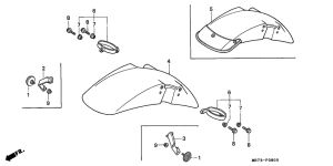 VFR750R Переднее крыло
