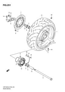 VZR1800 Rear wheel complete assy