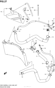 GSX1300R (ABS) Радиатор и Патрубки