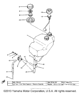 MJ50 Топливный бак