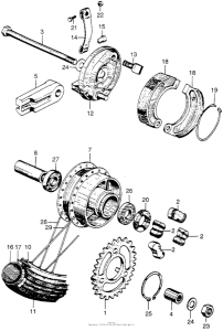 PC50 Переднее колесо