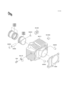 AN110 Цилиндр / поршень