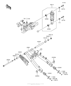 BR125 Swingarm / shock Absorber
