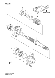 AN650 (ABS) Вал ведущий