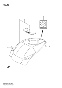 VZ800 Крышка топливного бака