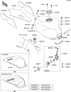 ZX900 Fuel tank(zx900-e2p)
