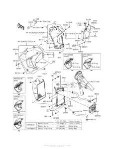 KL650 Радиатор