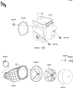 KX500 Воздушный фильтр