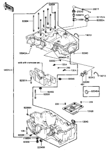 KZ440 Картер двигателя