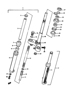 CP50 Вилка передней оси