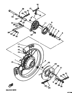 FS1 Rear wheel complete assy