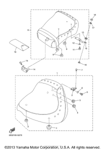 XVS11ATYB Сиденье