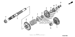 GL1800 (ABS) Вал ведущий