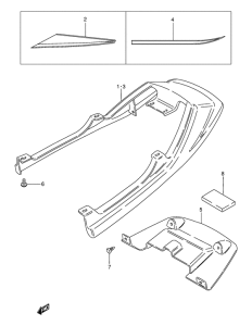 AX115 Обтекатель сидения