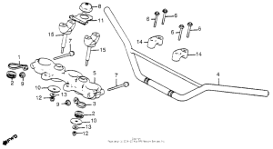 XR185 Handlebar + top bridge
