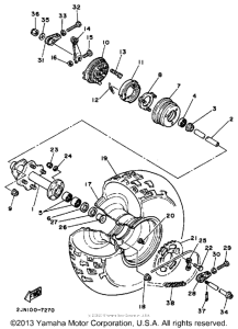 BW350U Переднее колесо