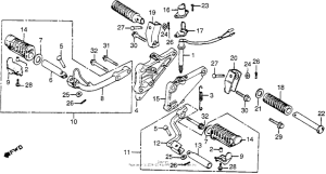 CM400 Подножки