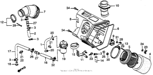 XL500S Xl500s air cleaner 79-81