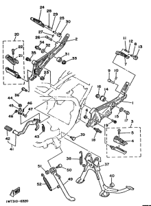 RD350LCF Stand. footrest