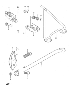 RM125 Stand - footrest