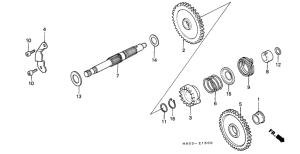 ATC250ES Ножной стартер