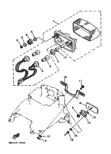 XTZ750 XTZ750B Taillight unit ass`y