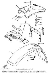 IT175K Front fender - rear fender