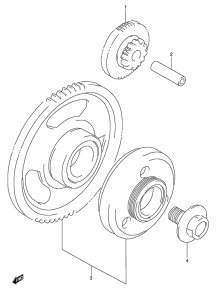 GSX600 Муфта стартера