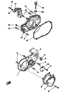TZ250F Боковые крышки