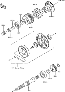 ZX600 Secondary shaft
