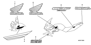 CBF600 (Naked) Mark / stripe