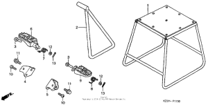 CR250R Подножки