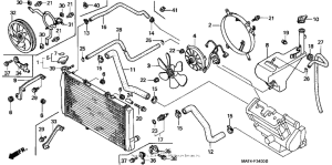 CBR1100XX Радиатор