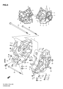 DL1000 Картер двигателя