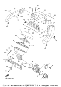 YZ450FFL Впускная система