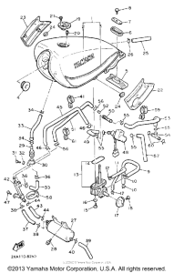 YX600U Топливный бак