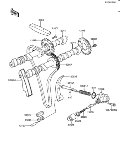 KZ1100 Camshafts / chain / tensioner