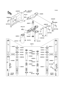 VN1600 Вилка передней оси