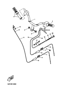 EW50 Рулевой рычаг и кабель