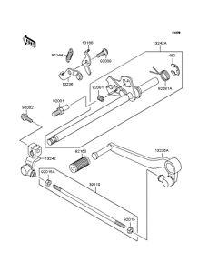 ZR250 Механизм переключения передач