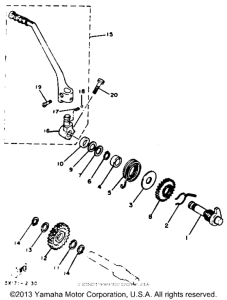 XT125J Стартер
