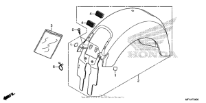 VT1300CT Rear fender (1)
