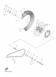  Переднее колесо