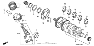CBR1100XX Коленвал