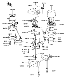 KZ440 Спидометр