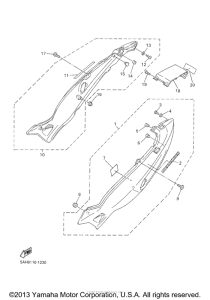 YZF600RNC Боковые обтекатели