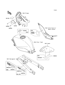 EX250 Наклейки