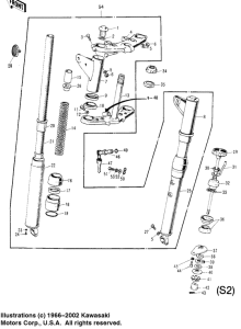  Вилка передней оси