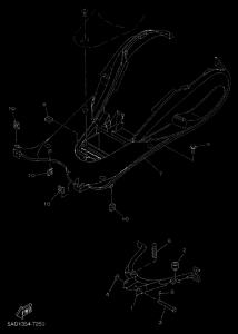 YN50 Support & repose pied