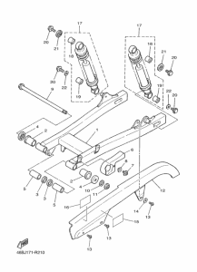 XV250 Rear arm & suspension